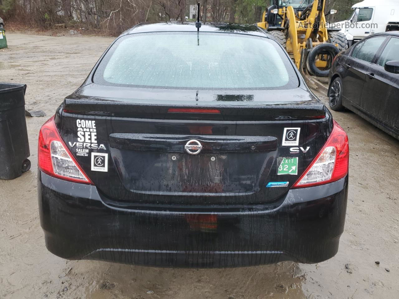 2016 Nissan Versa S Black vin: 3N1CN7AP6GL839248