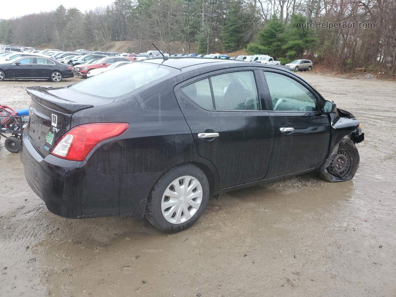 2016 Nissan Versa S Black vin: 3N1CN7AP6GL839248