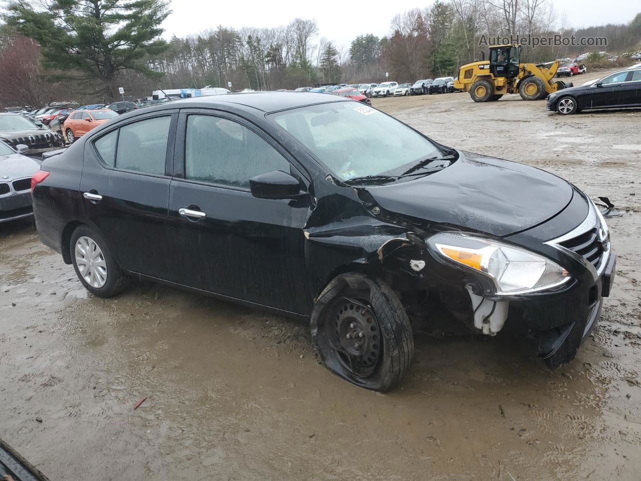 2016 Nissan Versa S Black vin: 3N1CN7AP6GL839248