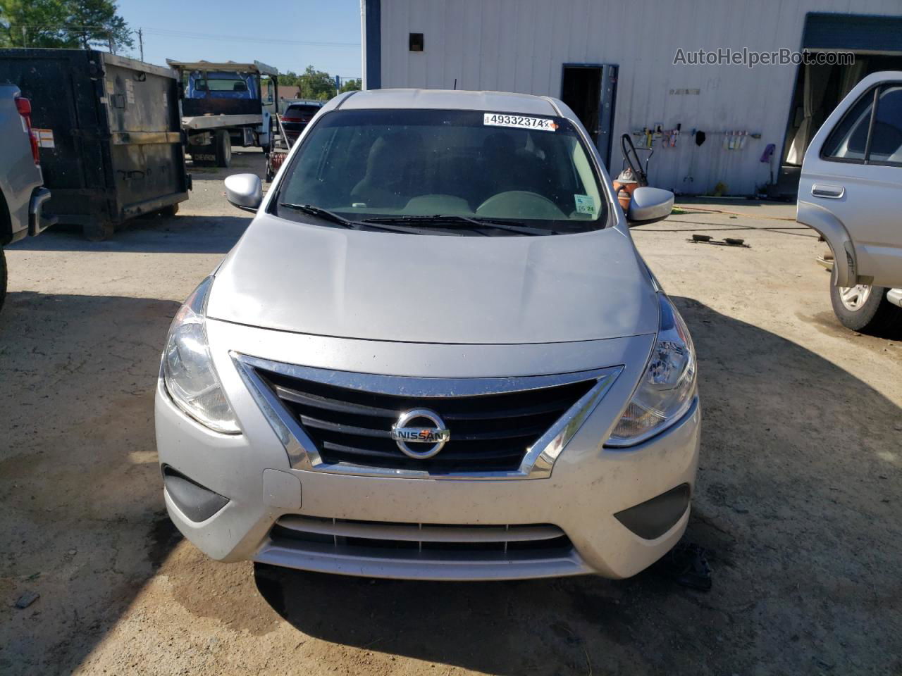 2016 Nissan Versa S Silver vin: 3N1CN7AP6GL865008