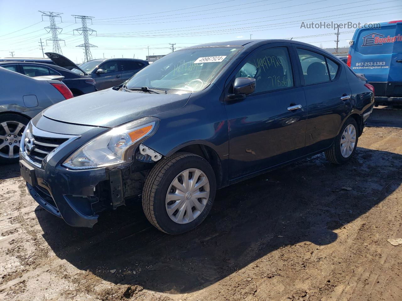 2016 Nissan Versa S Teal vin: 3N1CN7AP6GL875036