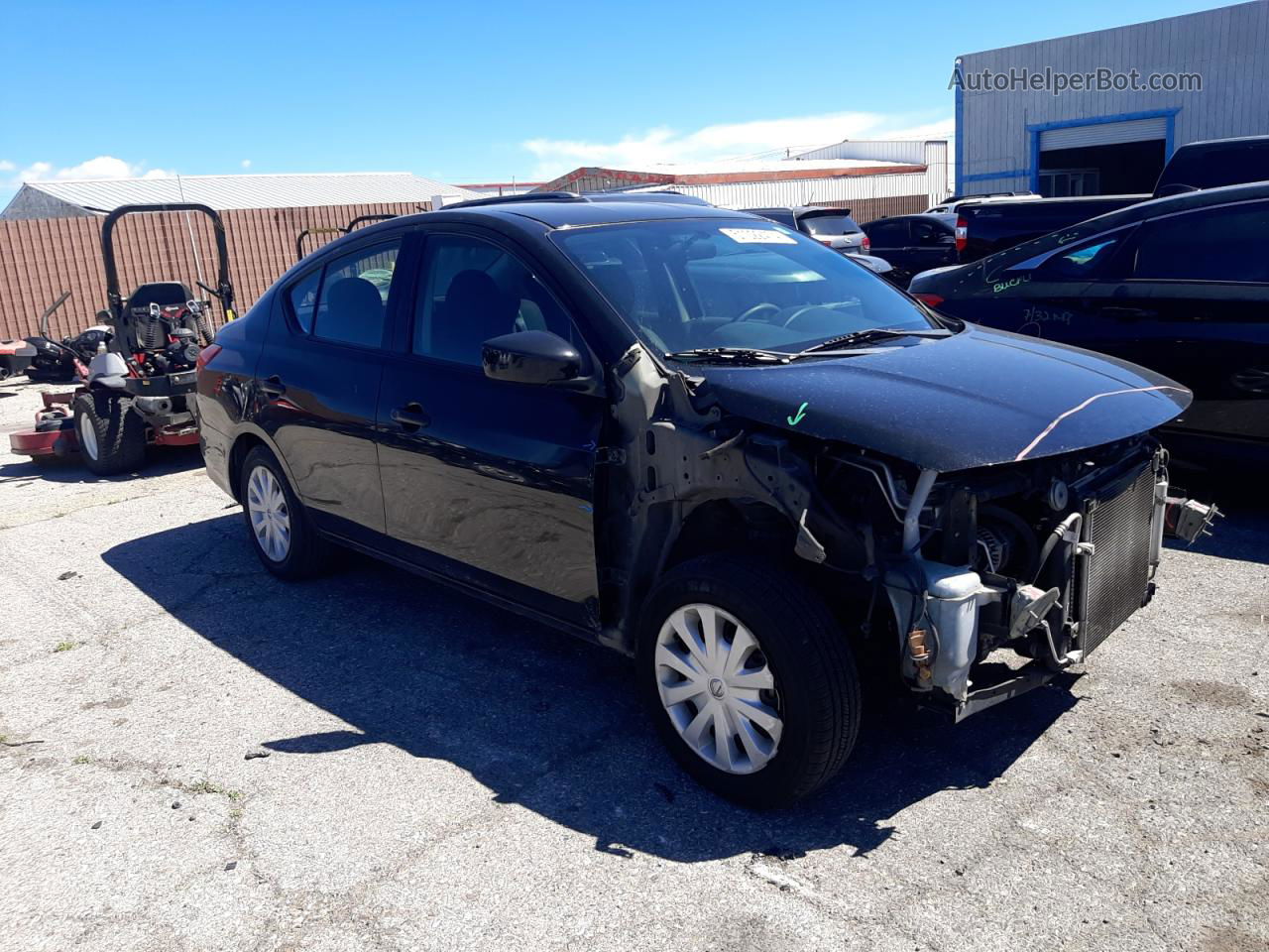 2016 Nissan Versa S Black vin: 3N1CN7AP6GL887400