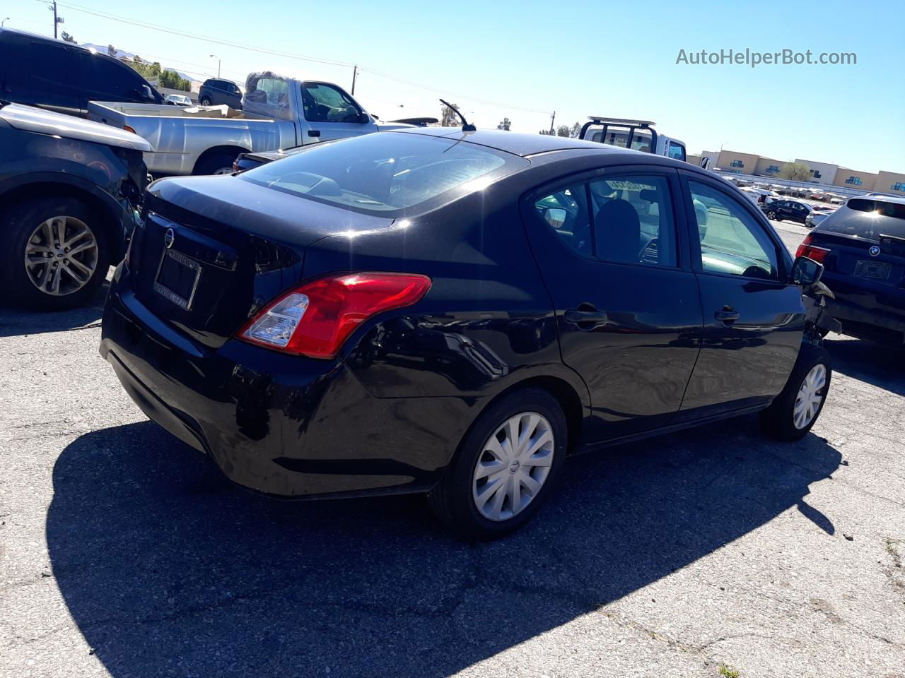 2016 Nissan Versa S Black vin: 3N1CN7AP6GL887400