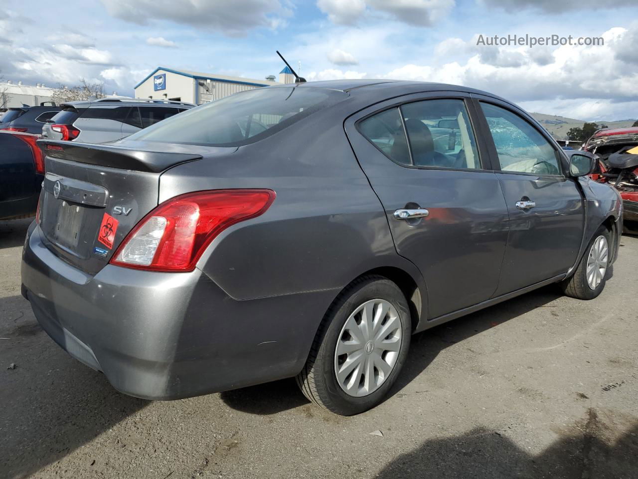 2016 Nissan Versa S Угольный vin: 3N1CN7AP6GL897957