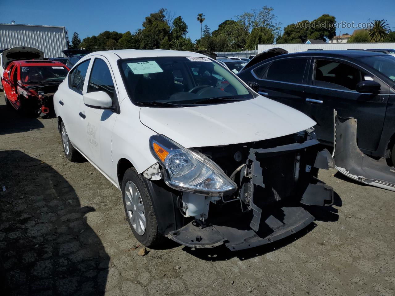 2016 Nissan Versa S White vin: 3N1CN7AP6GL904437