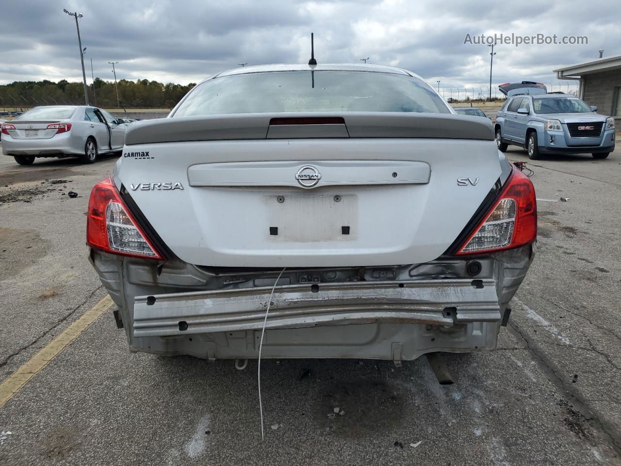 2018 Nissan Versa S Silver vin: 3N1CN7AP6JK430454