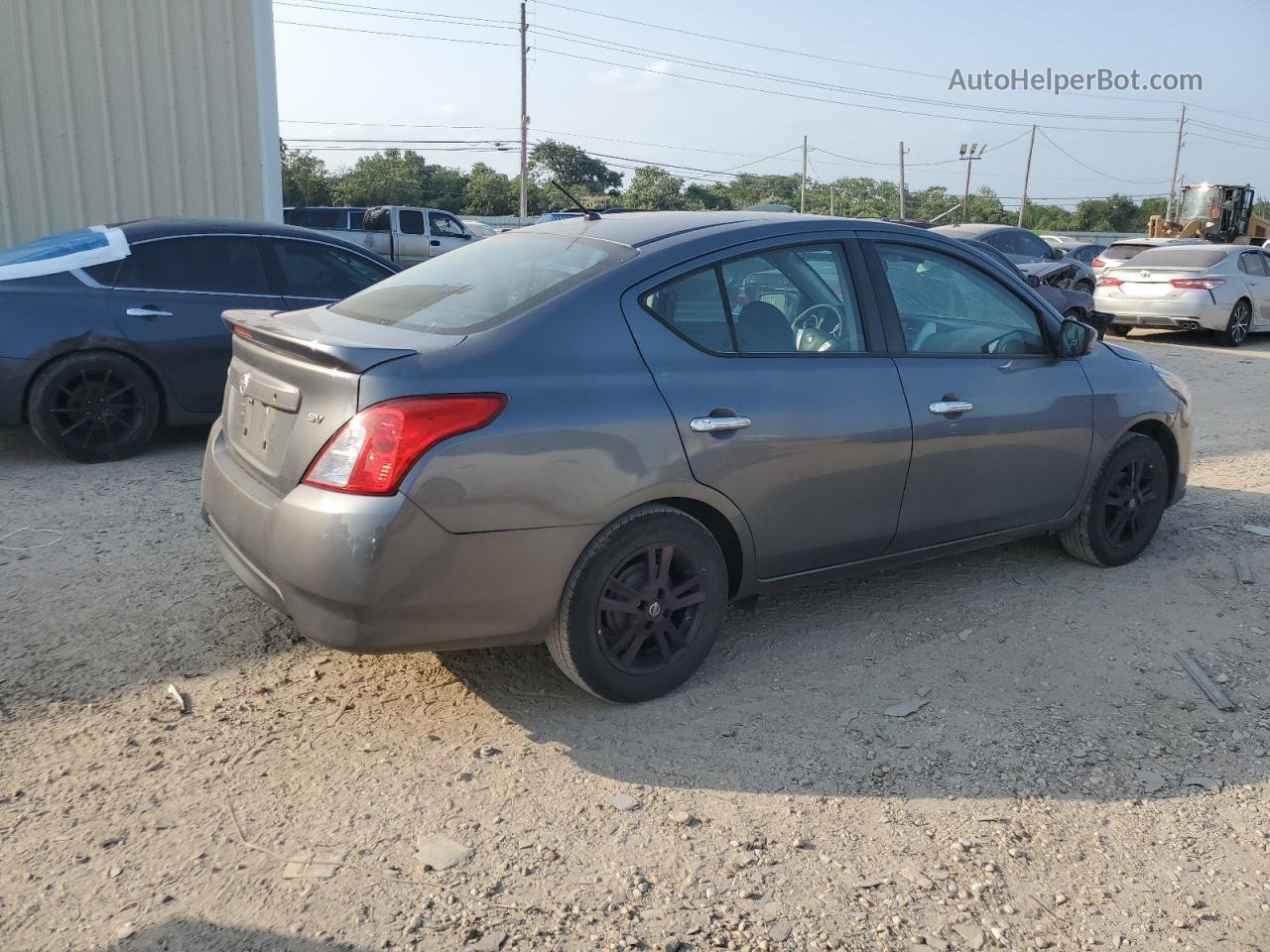 2018 Nissan Versa S Gray vin: 3N1CN7AP6JL812638