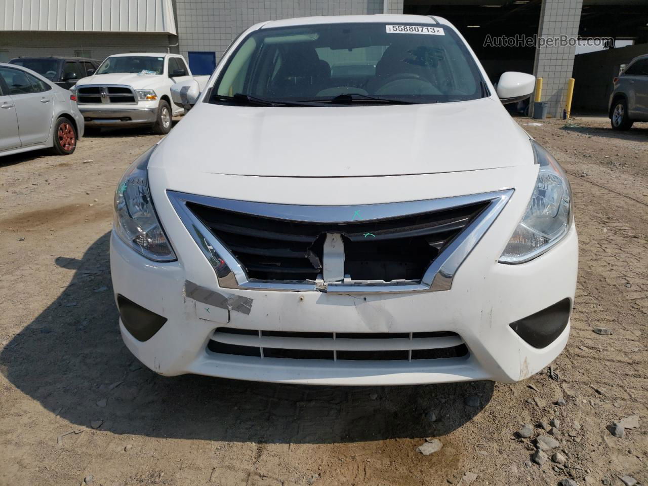 2018 Nissan Versa S White vin: 3N1CN7AP6JL832517