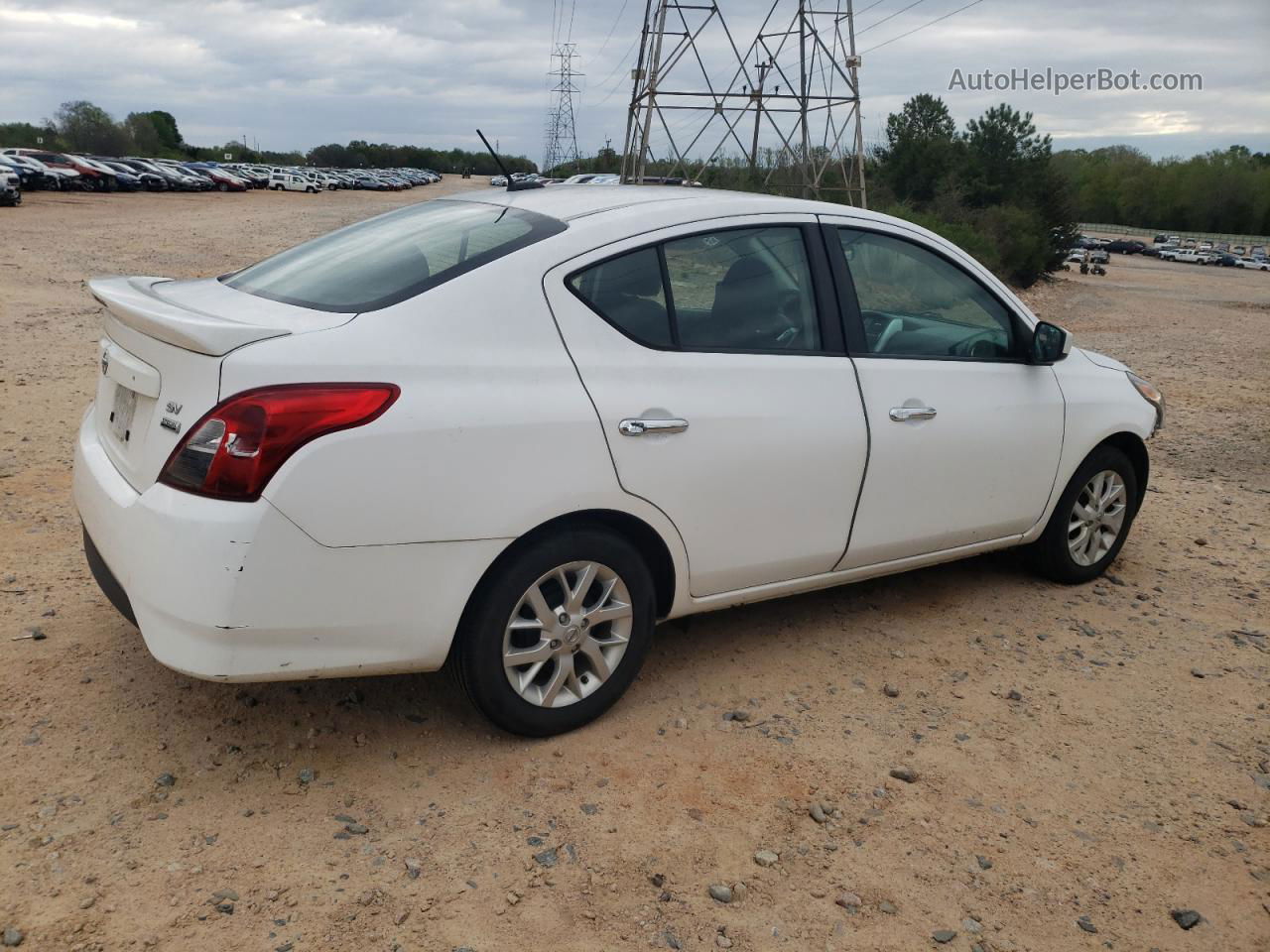 2018 Nissan Versa S White vin: 3N1CN7AP6JL860253