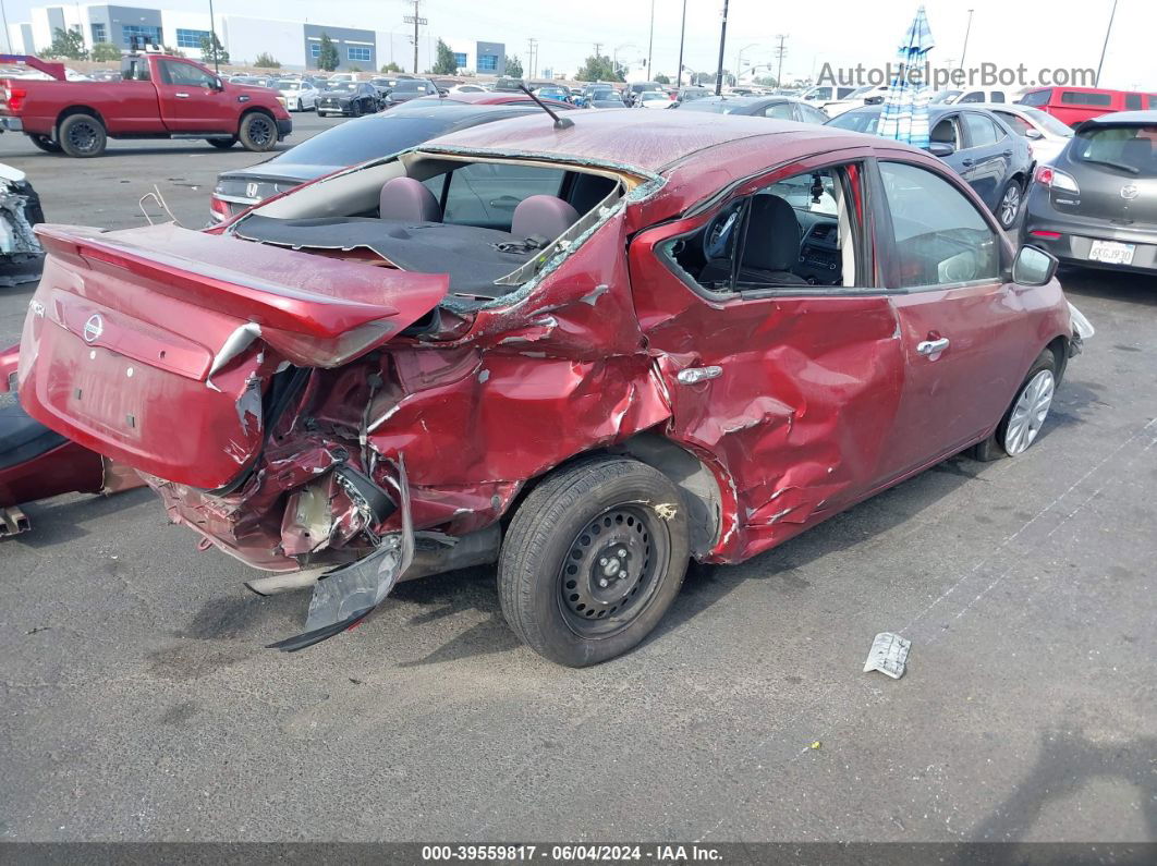 2018 Nissan Versa 1.6 Sv Burgundy vin: 3N1CN7AP6JL861029