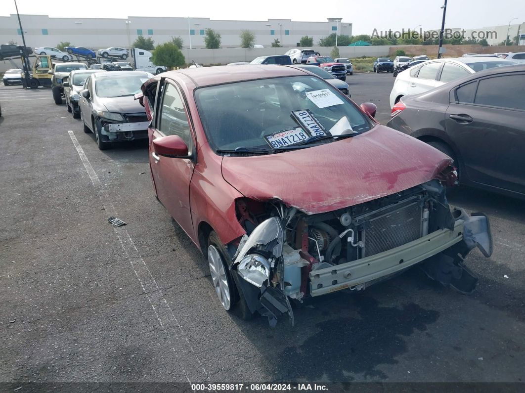 2018 Nissan Versa 1.6 Sv Burgundy vin: 3N1CN7AP6JL861029