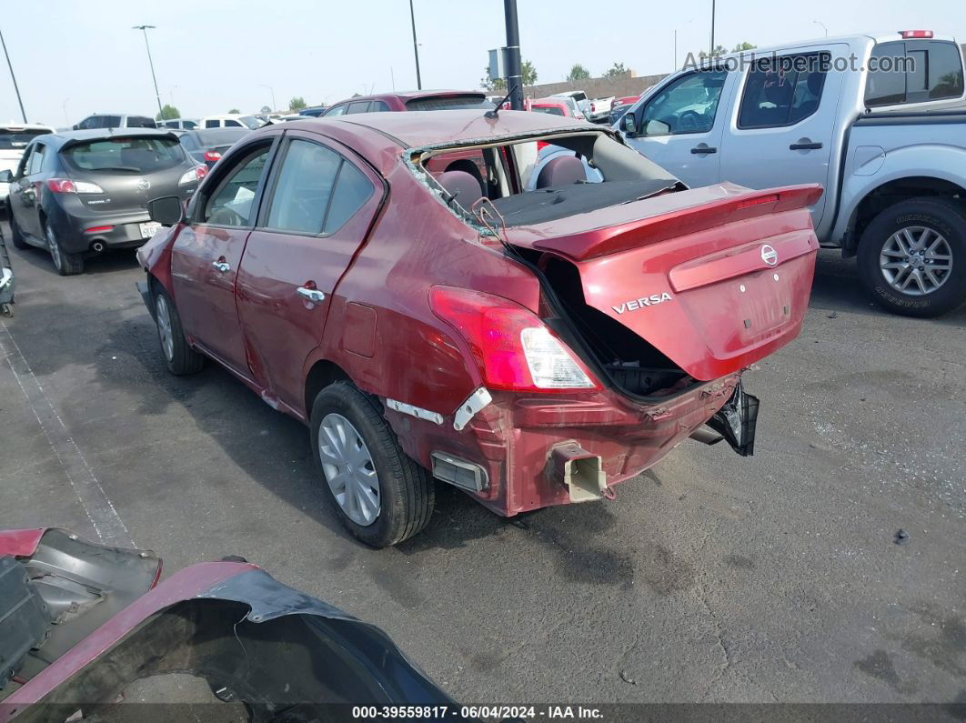 2018 Nissan Versa 1.6 Sv Burgundy vin: 3N1CN7AP6JL861029