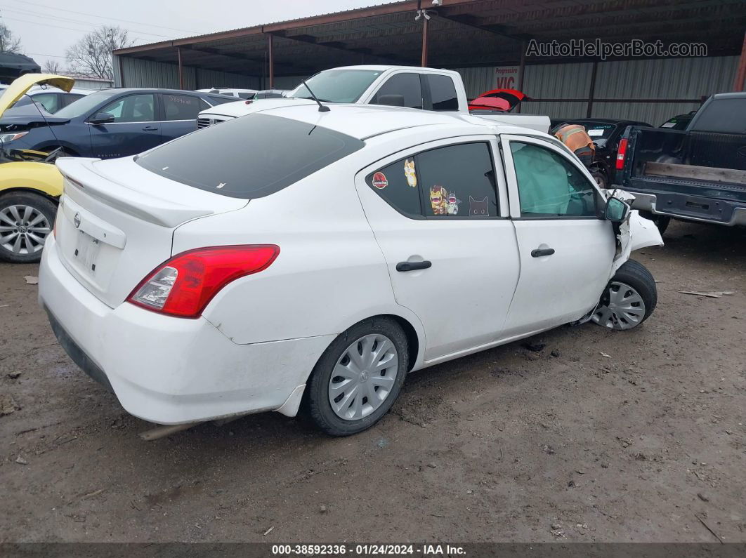 2018 Nissan Versa 1.6 S+ White vin: 3N1CN7AP6JL861242