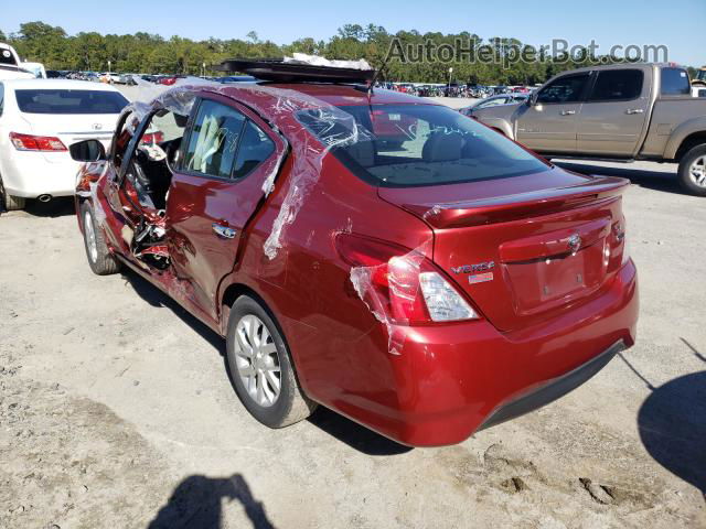 2018 Nissan Versa S Red vin: 3N1CN7AP6JL874864