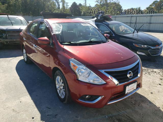 2018 Nissan Versa S Red vin: 3N1CN7AP6JL874864