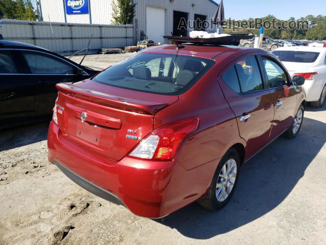 2018 Nissan Versa S Red vin: 3N1CN7AP6JL874864