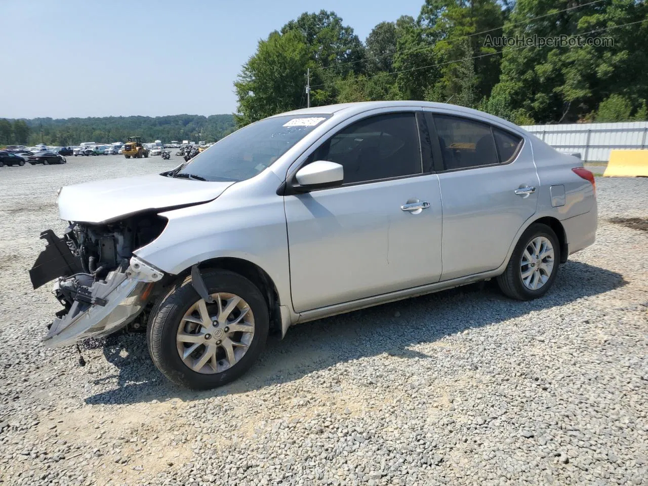 2018 Nissan Versa S Silver vin: 3N1CN7AP6JL882818