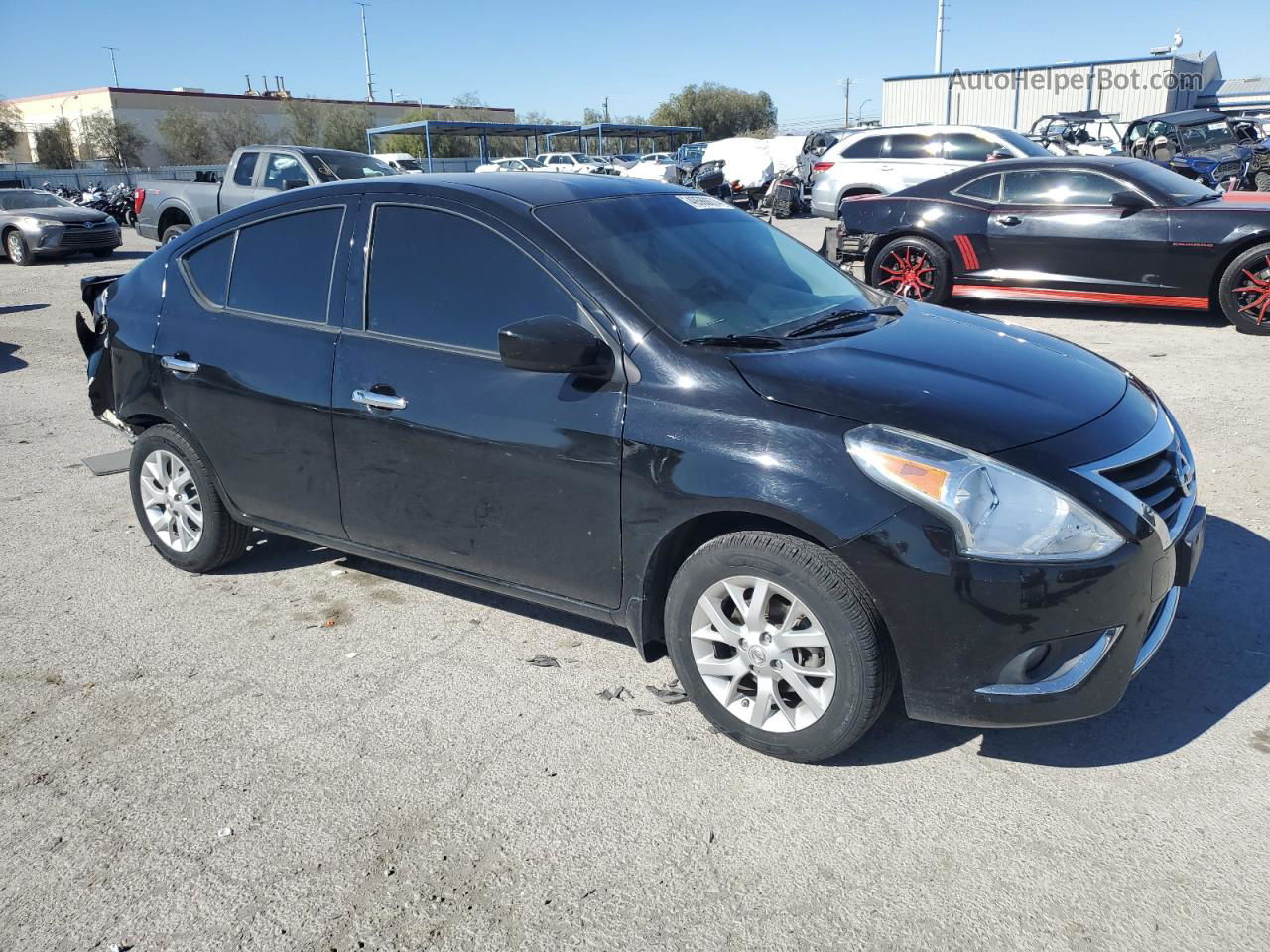 2016 Nissan Versa S Черный vin: 3N1CN7AP7GL906245