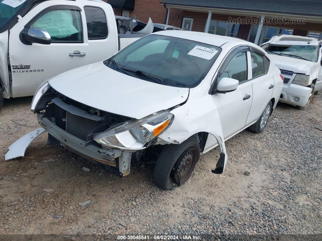 2016 Nissan Versa 1.6 S White vin: 3N1CN7AP7GL915642