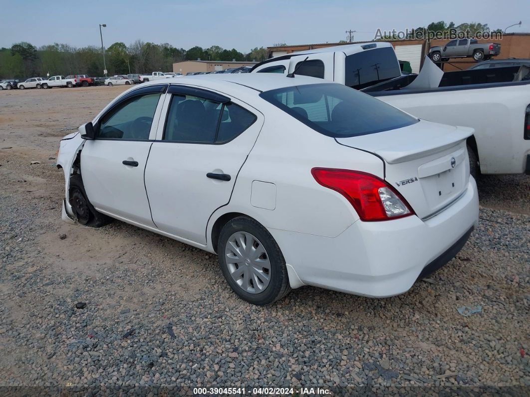 2016 Nissan Versa 1.6 S White vin: 3N1CN7AP7GL915642