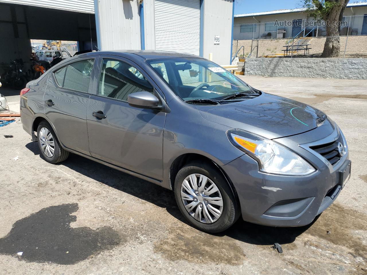 2018 Nissan Versa S Gray vin: 3N1CN7AP7JL809473