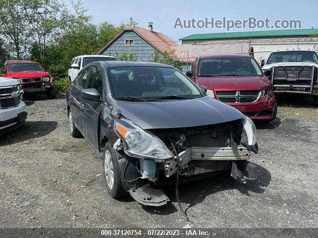 2018 Nissan Versa 1.6 Sv Gray vin: 3N1CN7AP7JL813233