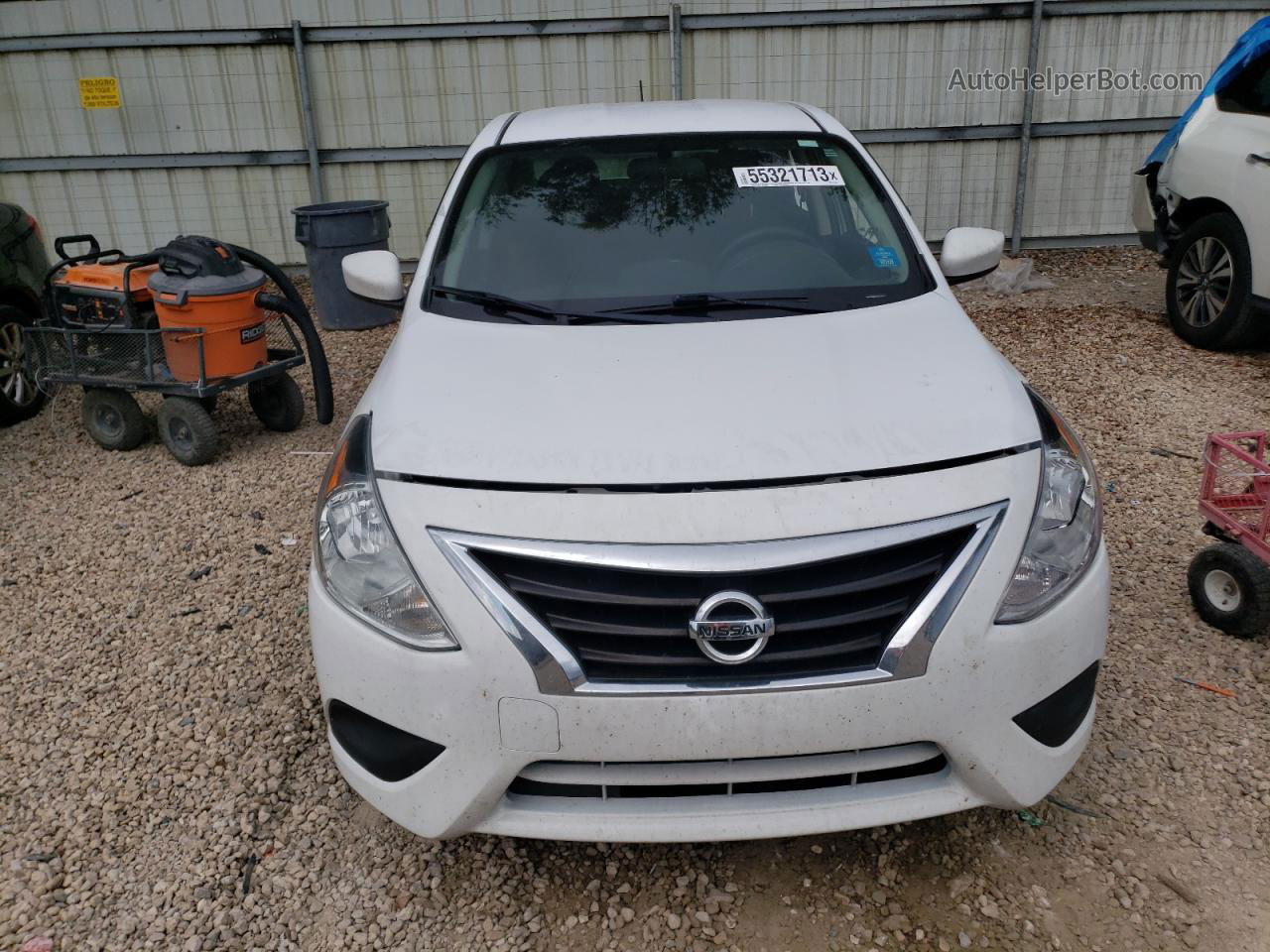 2018 Nissan Versa S White vin: 3N1CN7AP7JL817539