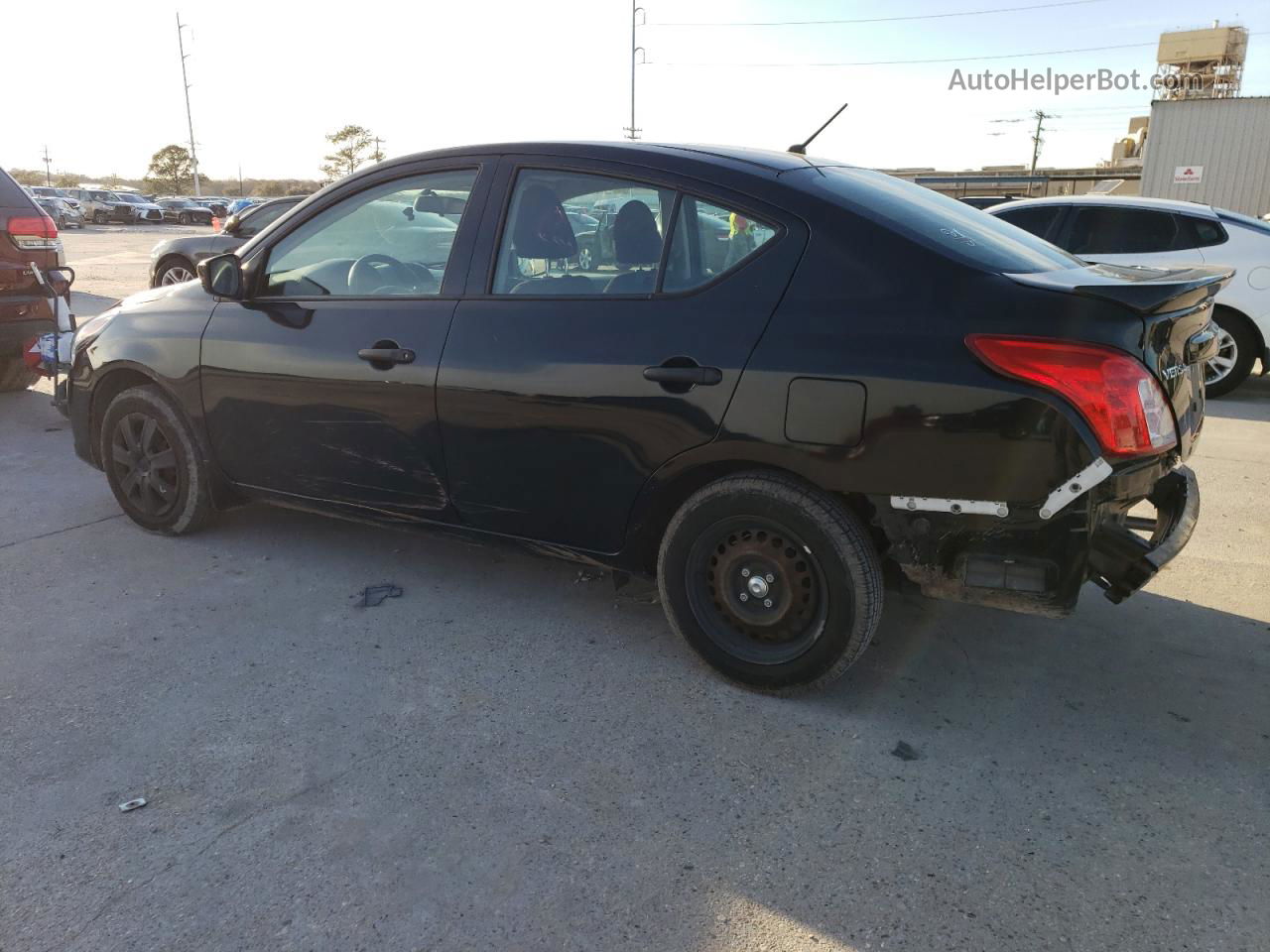 2018 Nissan Versa S Black vin: 3N1CN7AP7JL820652