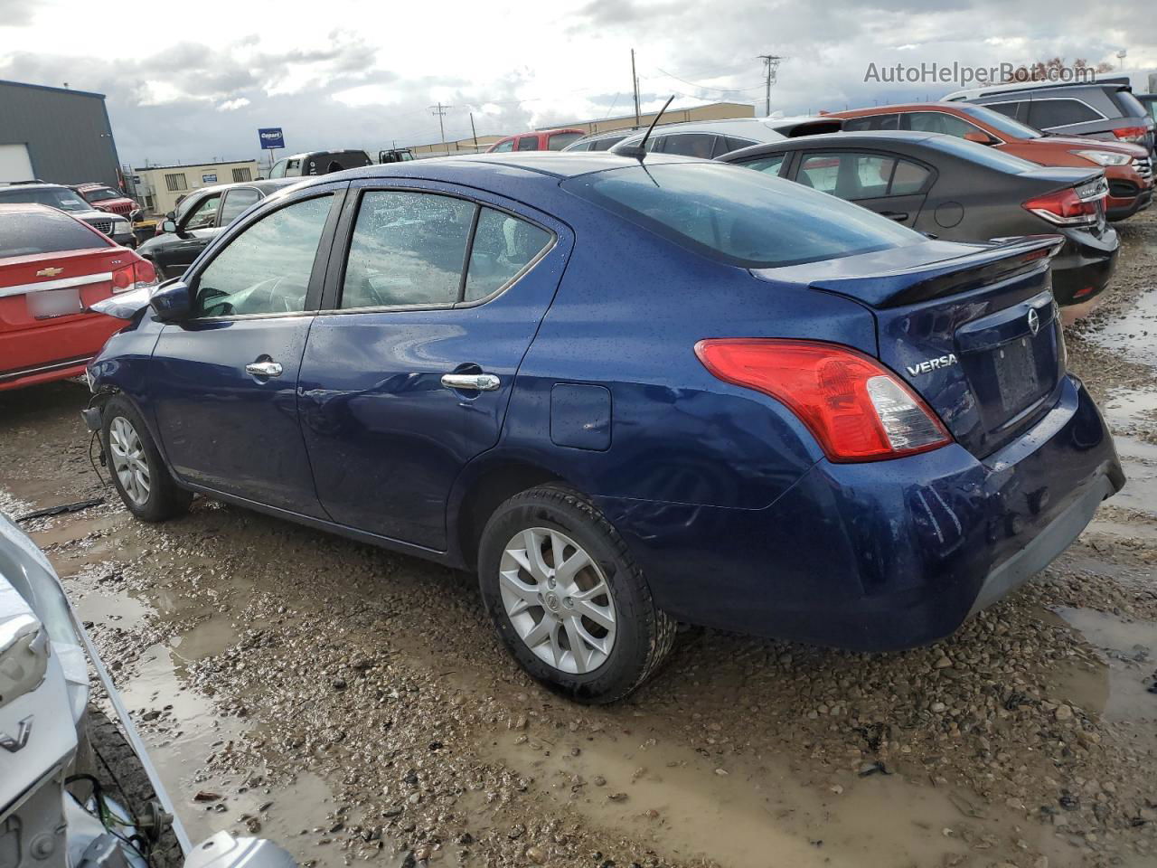 2018 Nissan Versa S Blue vin: 3N1CN7AP7JL822188