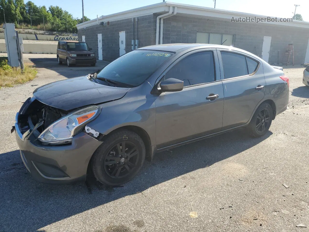 2018 Nissan Versa S Gray vin: 3N1CN7AP7JL831599