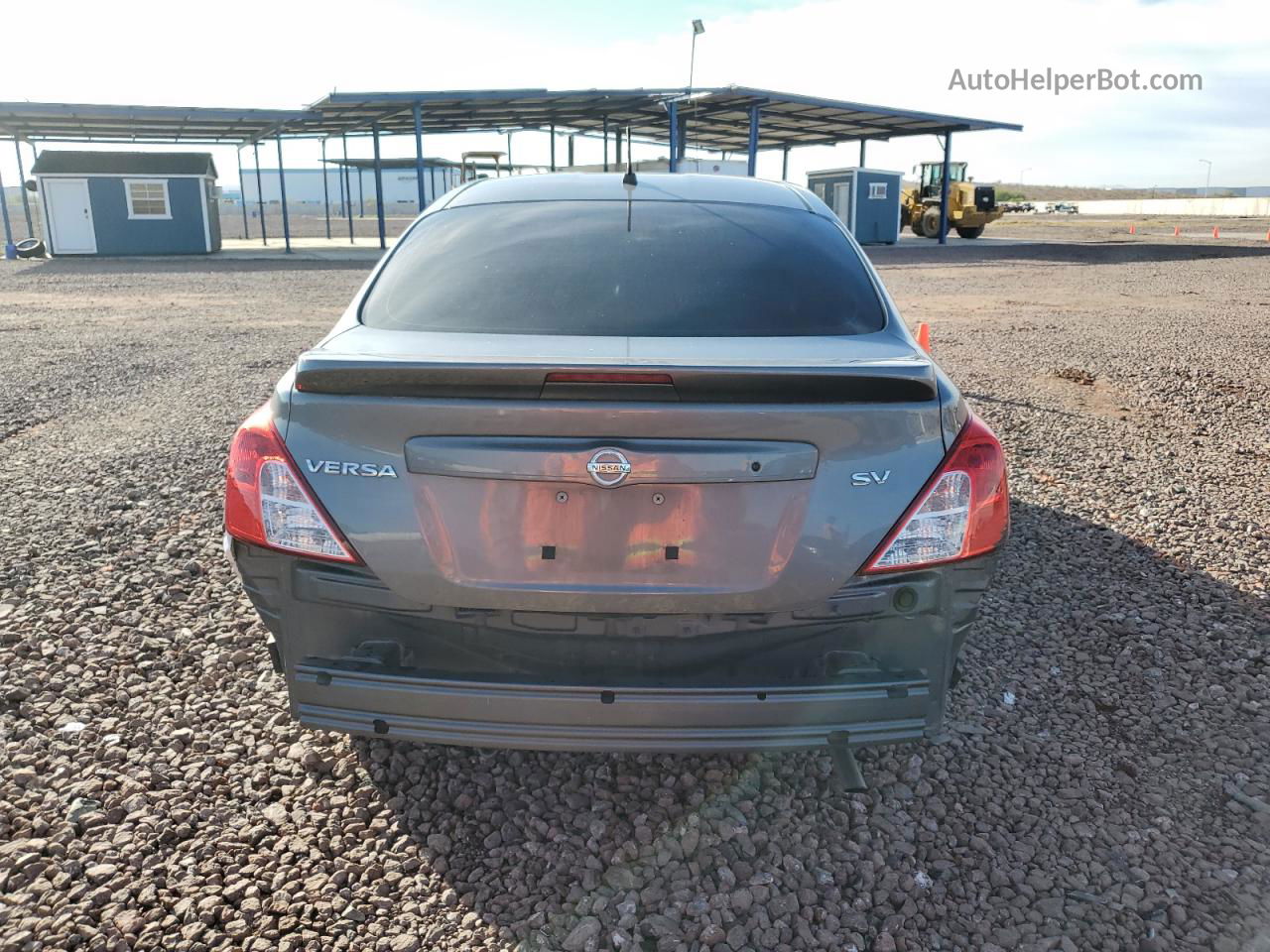 2018 Nissan Versa S Gray vin: 3N1CN7AP7JL838293