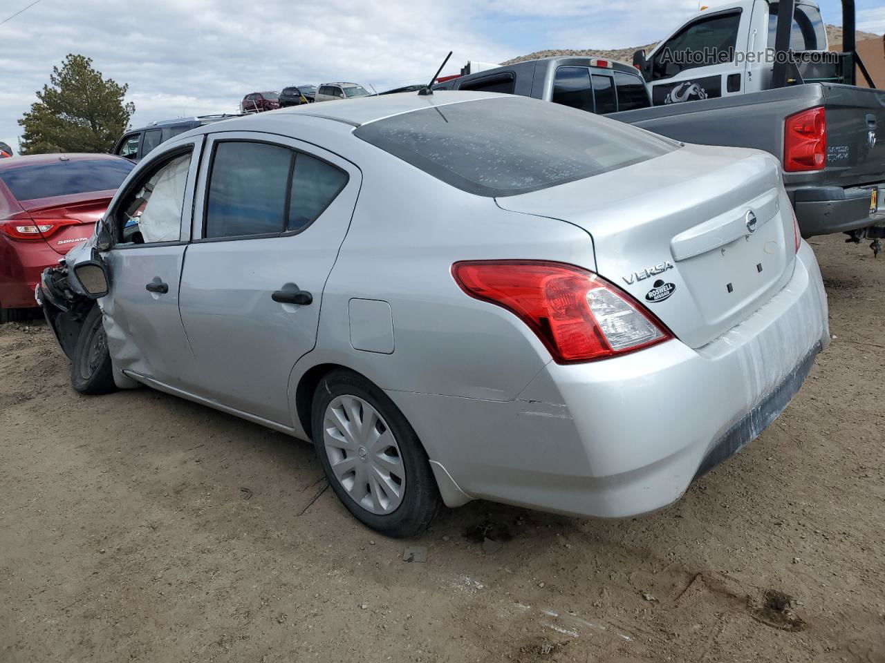 2018 Nissan Versa S Silver vin: 3N1CN7AP7JL856986