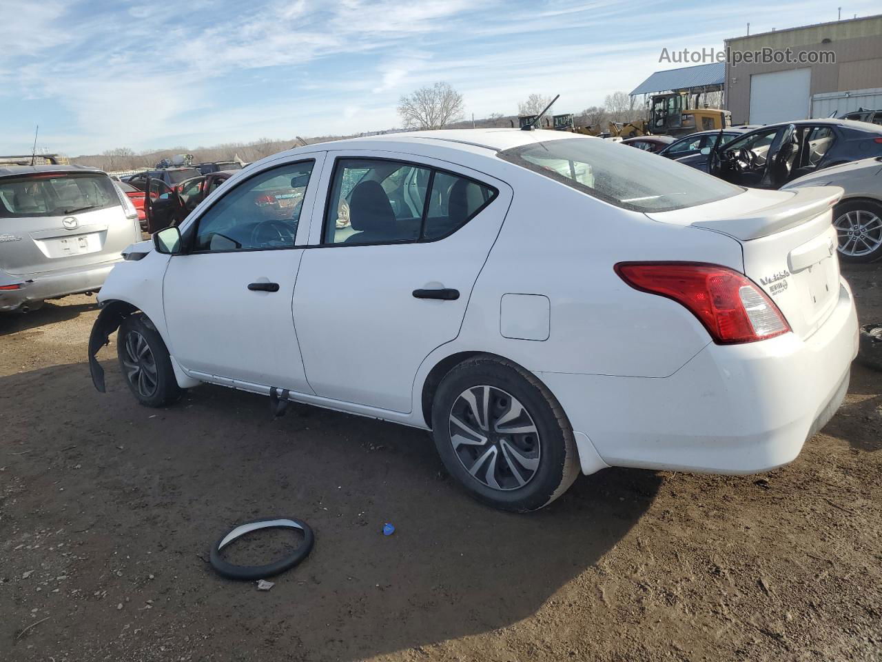 2018 Nissan Versa S White vin: 3N1CN7AP7JL859497