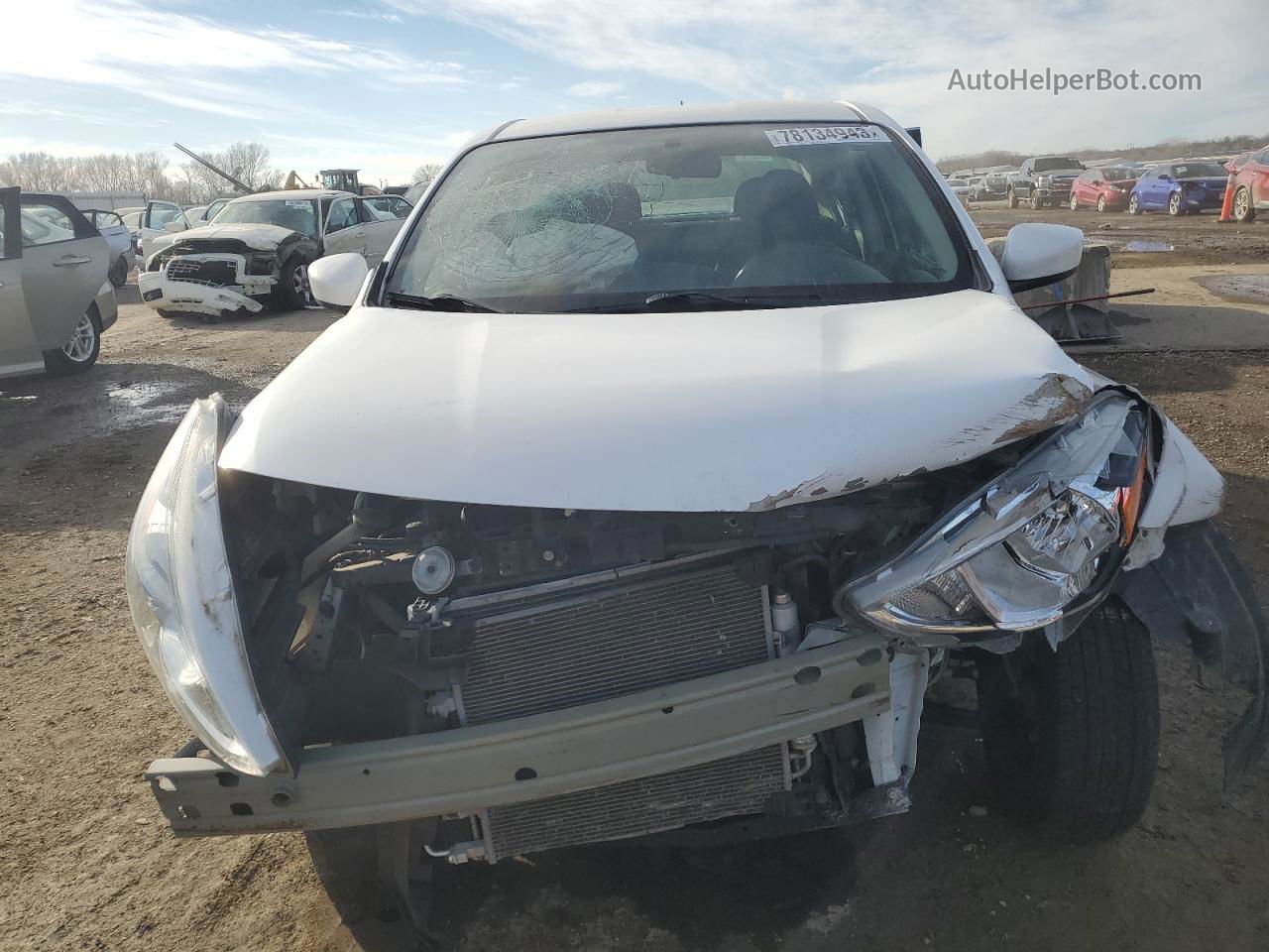 2018 Nissan Versa S White vin: 3N1CN7AP7JL859497