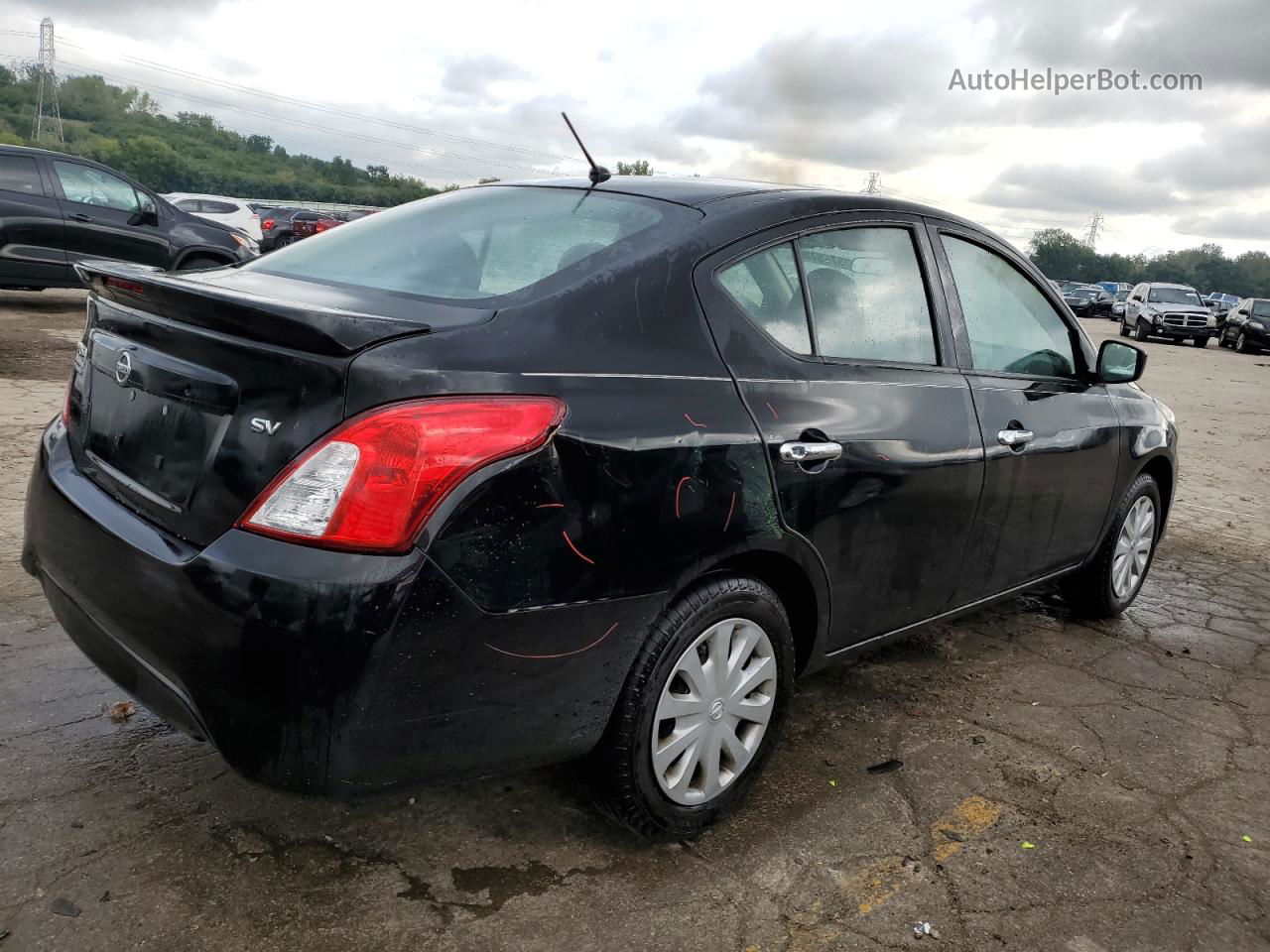 2018 Nissan Versa S Black vin: 3N1CN7AP7JL865512