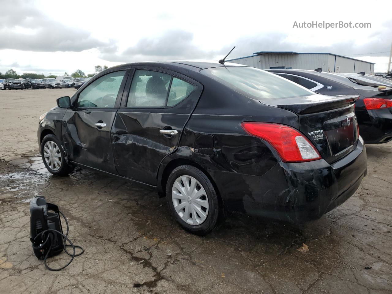 2018 Nissan Versa S Black vin: 3N1CN7AP7JL865512