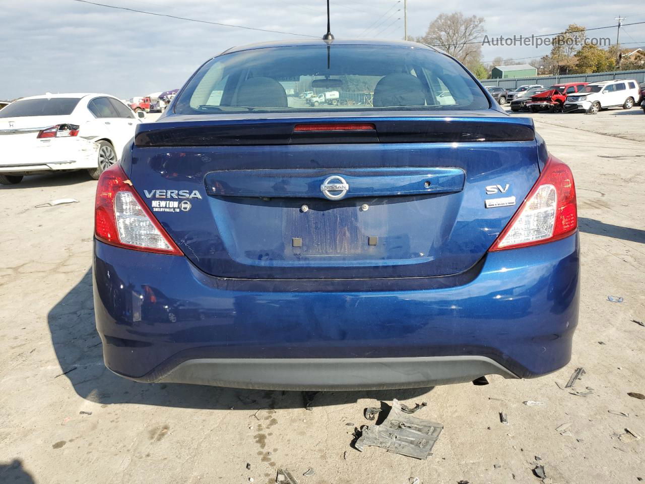 2018 Nissan Versa S Blue vin: 3N1CN7AP7JL867812