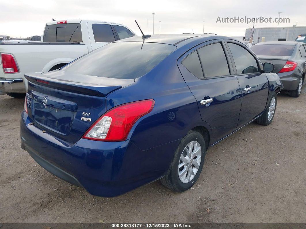 2018 Nissan Versa 1.6 Sv Blue vin: 3N1CN7AP7JL871410