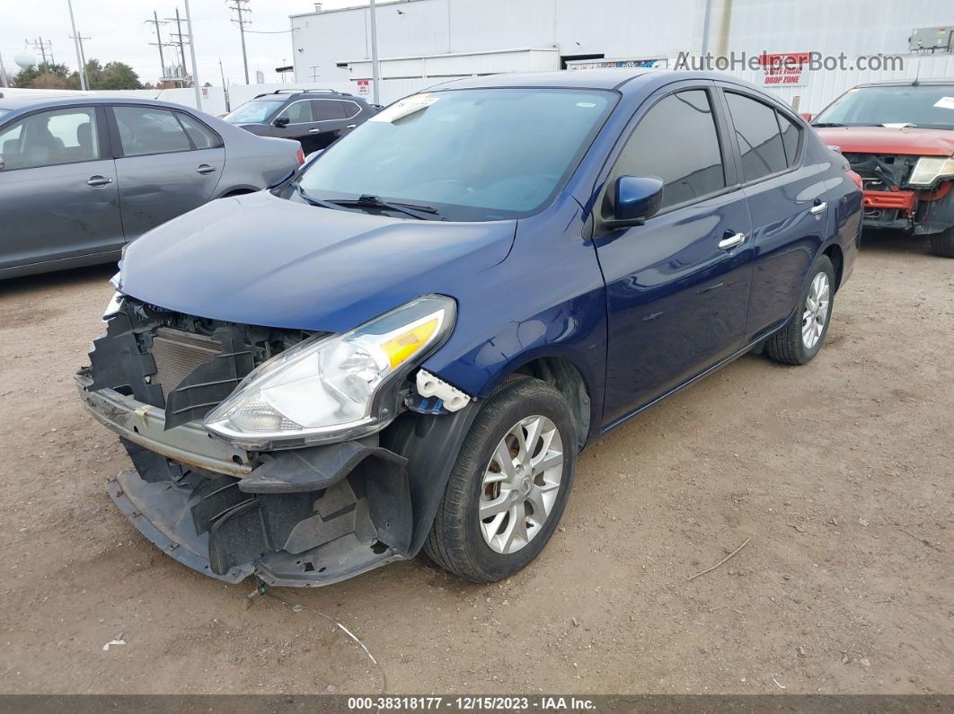 2018 Nissan Versa 1.6 Sv Blue vin: 3N1CN7AP7JL871410