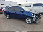 2018 Nissan Versa 1.6 Sv Blue vin: 3N1CN7AP7JL871410