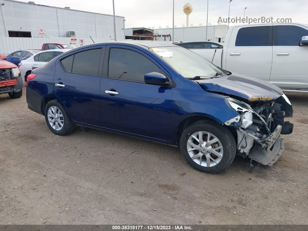 2018 Nissan Versa 1.6 Sv Blue vin: 3N1CN7AP7JL871410