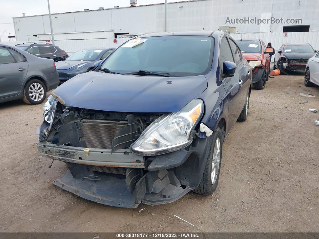 2018 Nissan Versa 1.6 Sv Blue vin: 3N1CN7AP7JL871410