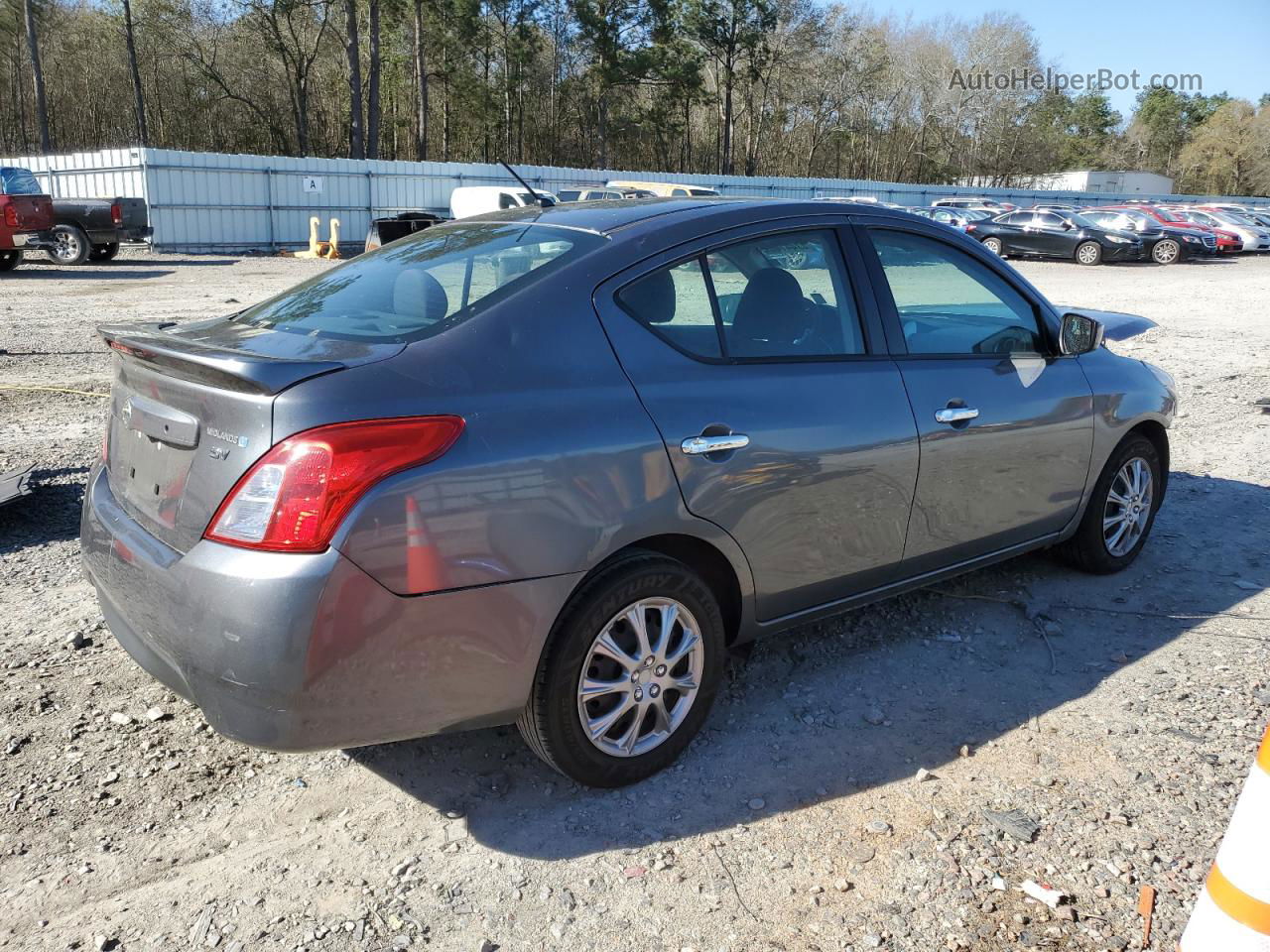 2018 Nissan Versa S Gray vin: 3N1CN7AP7JL878261