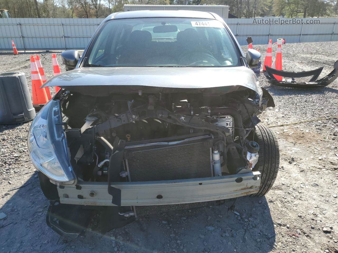 2018 Nissan Versa S Gray vin: 3N1CN7AP7JL878261