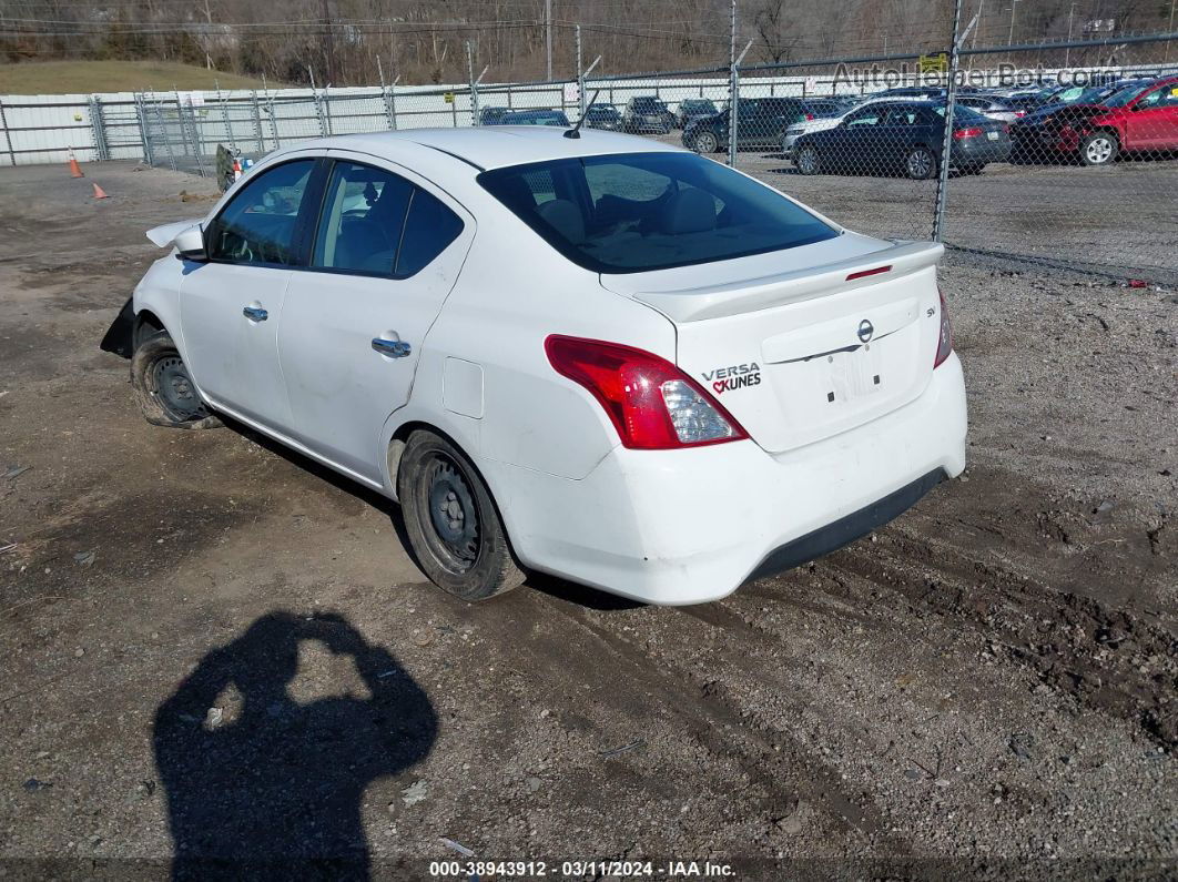 2018 Nissan Versa 1.6 Sv White vin: 3N1CN7AP7JL886313