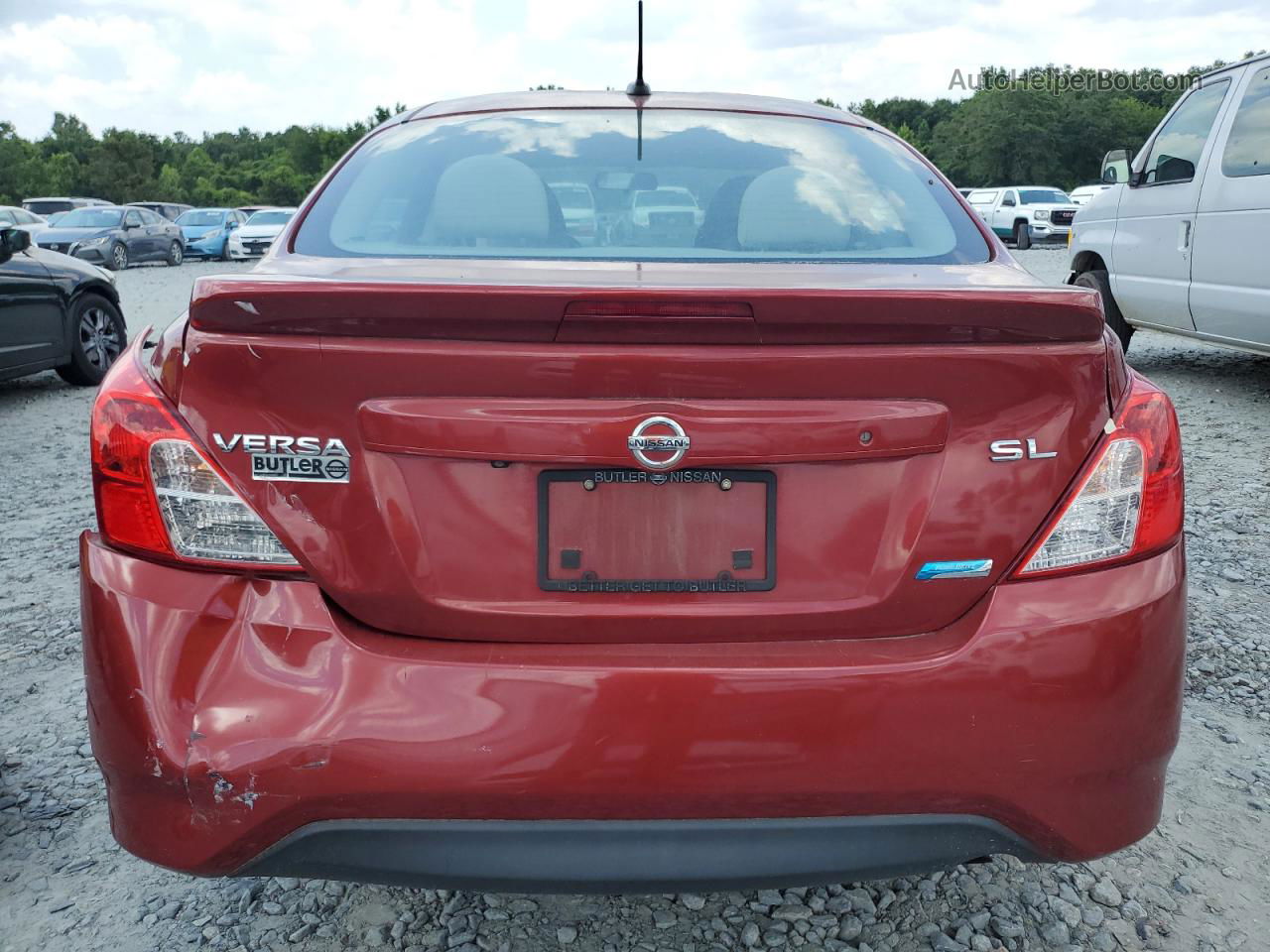 2016 Nissan Versa S Red vin: 3N1CN7AP8GL817641