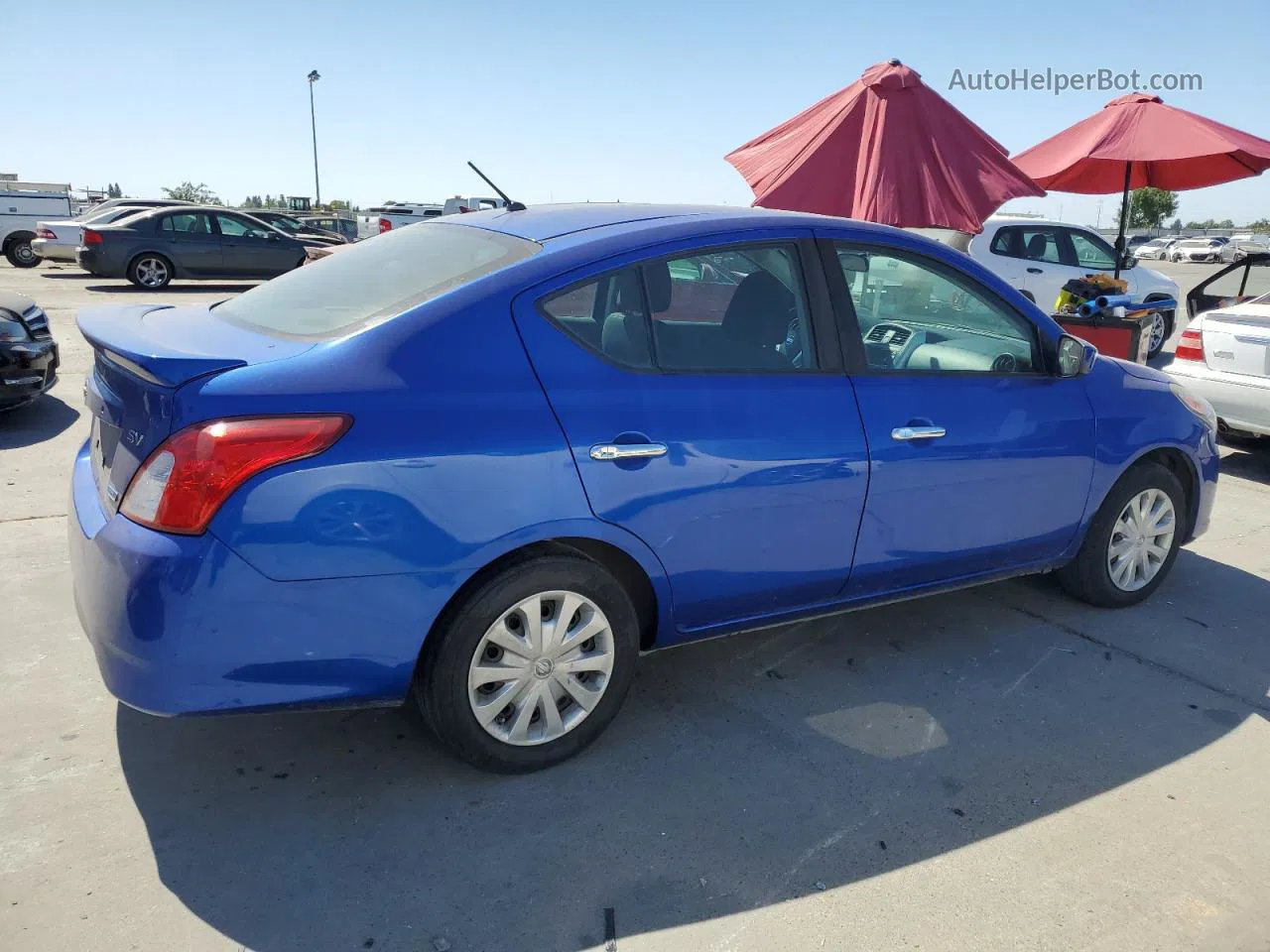 2016 Nissan Versa S Синий vin: 3N1CN7AP8GL876852