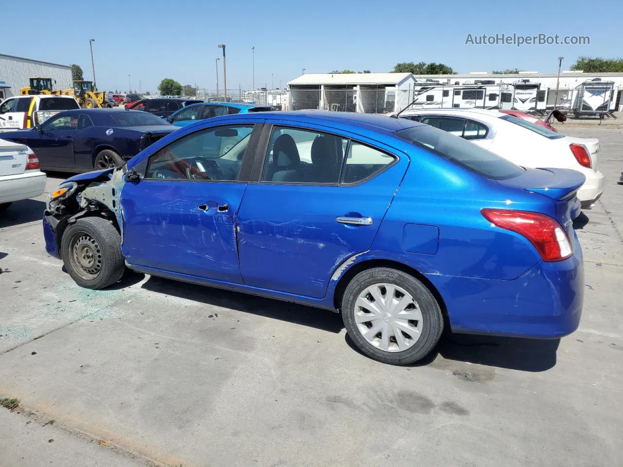 2016 Nissan Versa S Синий vin: 3N1CN7AP8GL876852