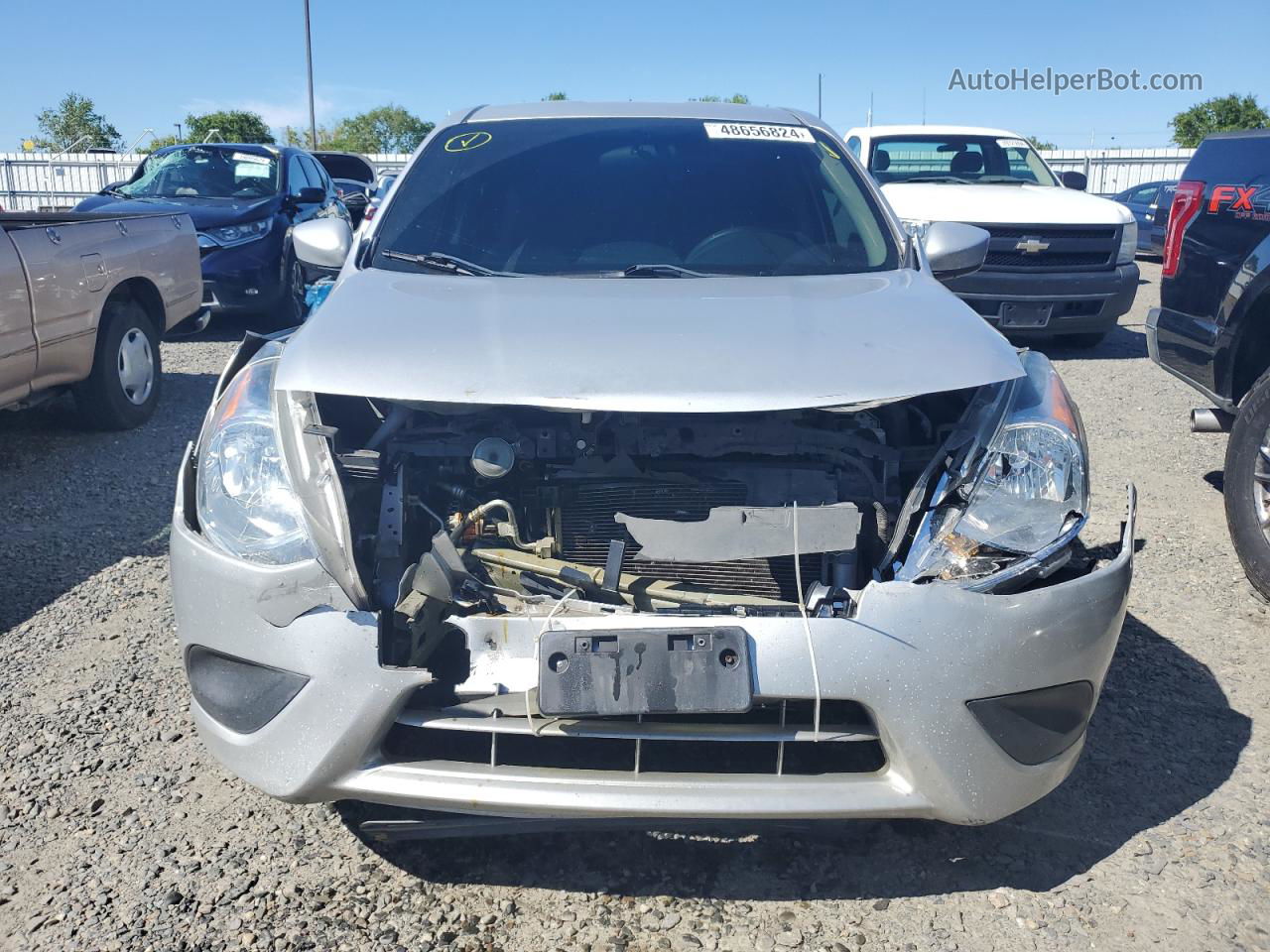 2016 Nissan Versa S Silver vin: 3N1CN7AP8GL879248