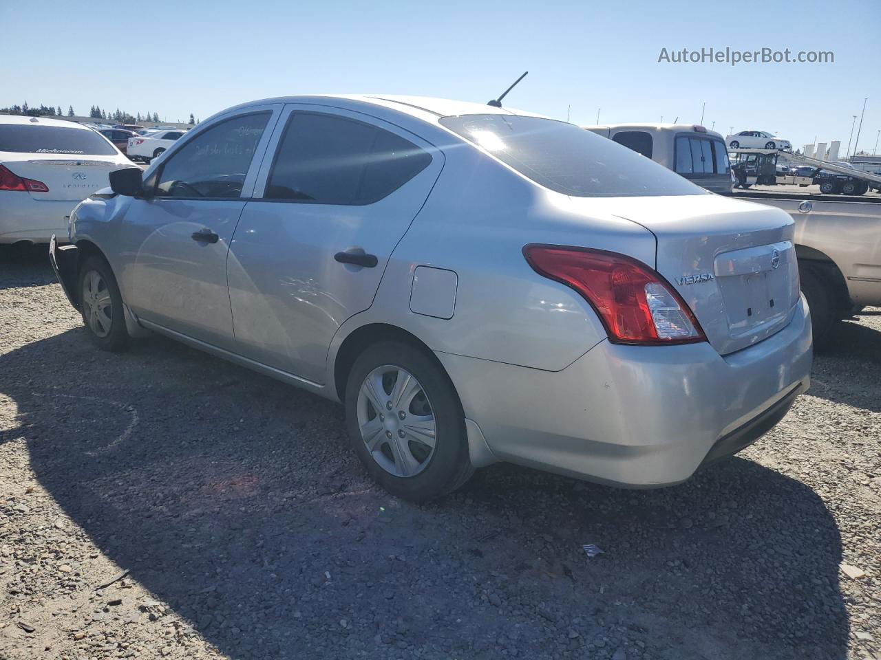 2016 Nissan Versa S Silver vin: 3N1CN7AP8GL879248